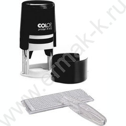 Печать самонаборная автомат d=45мм 2,5круга текста,пластик | Фото 1