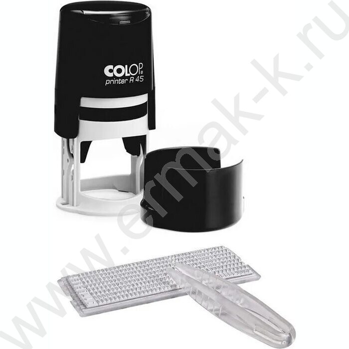 Печать самонаборная автомат d=45мм 2,5круга текста,пластик | Фото 1