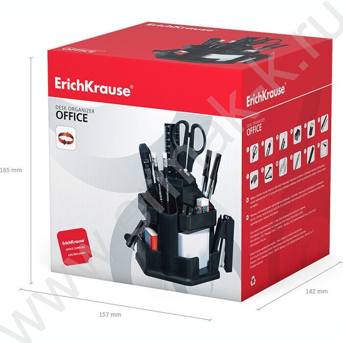 Офисный набор 15 предм. Office, Classic /вращающийся/ серый | Фото 6