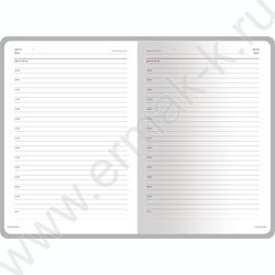 Ежедневник н/дат А5 136л Velvet серый   | Фото 2