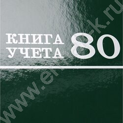 Книга Учёта  80л клетка тв.обл. офсет "Зеленая" | Фото 5