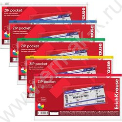 Папка-конверт на молнии Travel прозрачный ассорти | Фото 5