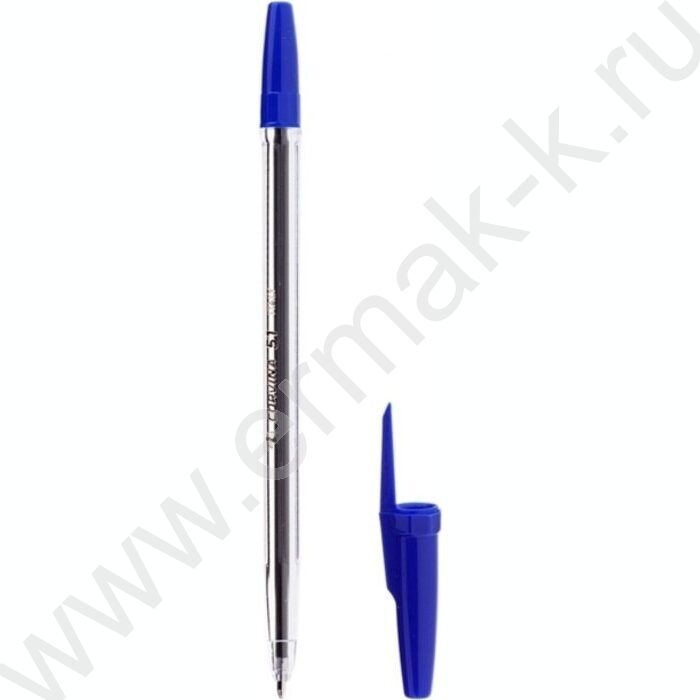 Ручка шар Corvina 51 синяя, 1,0мм, прозрачный корпус | Фото 1