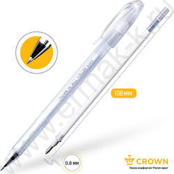 Ручка гелевая белая пастель 0,7мм "Hi-Jell Pastel"   | Фото 3