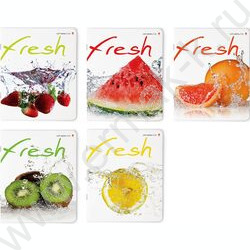 Тетрадь  48л клетка "Фрукты" 5видов | Фото 1