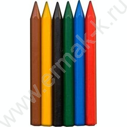 Мелки восковые  6цв ZOO /шестигранные/ европодвес | Фото 2