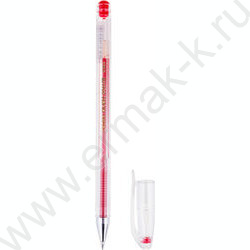 Ручка гелевая красная 0,5мм "Hi-Jell" | Фото 1