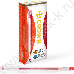 Ручка гелевая красная 0,5мм "Hi-Jell" | Фото 3