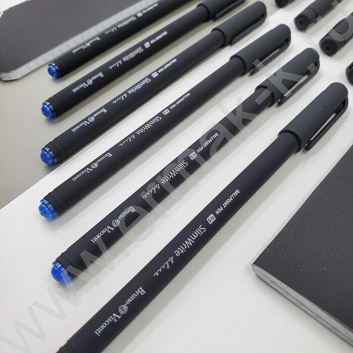 Ручка шар SlimWrite Black синяя 0,5мм | Фото 7