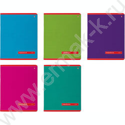 Тетрадь  48л клетка "Классика" /лак/ 5видов | Фото 1