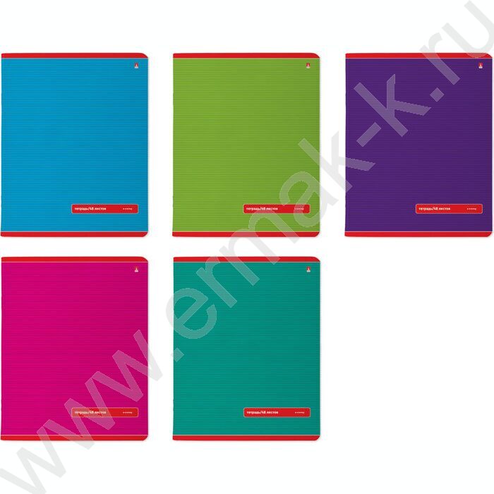 Тетрадь  48л клетка "Классика" /лак/ 5видов | Фото 1