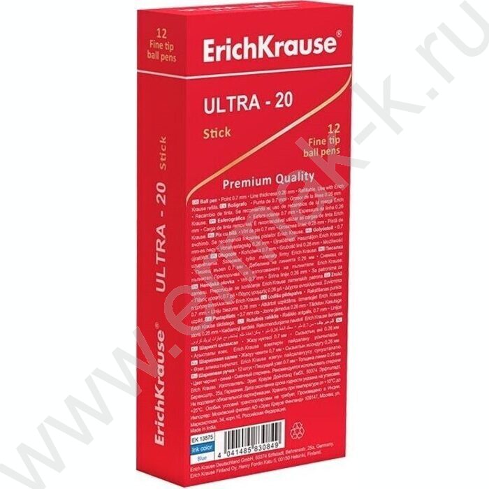 Ручка шар ULTRA-10 Stick Classic 0.7мм, синяя | Фото 3