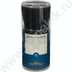 Ручка гелевая черная 0,5мм  SimpleWrite Black | Фото 5