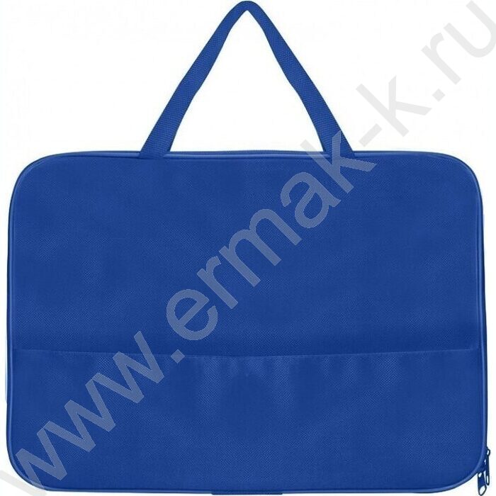 Папка А4 Менеджера с карманом, ткань /синяя | Фото 1