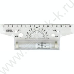 Рейсшина пл 15см прозр. с роликом | Фото 1