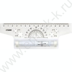 Рейсшина пл 15см прозр. с роликом | Фото 2