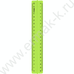 Линейка пл 20см с держателем флюор прозр. | Фото 4