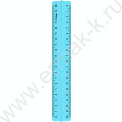 Линейка пл 20см с держателем флюор прозр. | Фото 5
