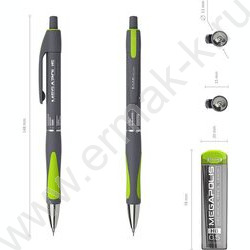 Карандаш механический 0,5мм Megapolis /с резин. держателем/+грифели блистер,европодвес | Фото 4