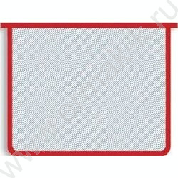 Папка д/тетрадей А4 пластик молния сверху красная б/цв | Фото 1