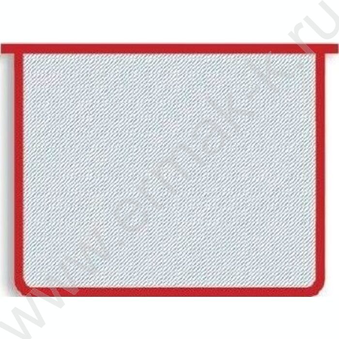 Папка д/тетрадей А4 пластик молния сверху красная б/цв | Фото 1