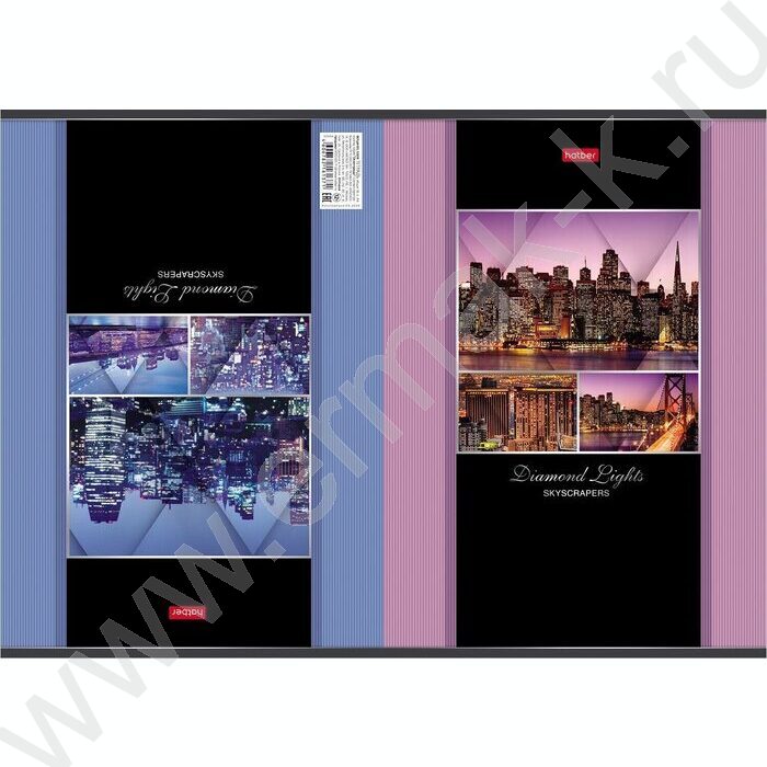 Тетрадь  96л А4 клетка/двойная "Огни города" | Фото 2