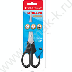 Ножницы 17см EasyCut /черные /европодвес | Фото 5