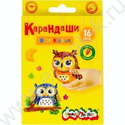 Мелки восковые 16цв Каляка-Маляка /европодвес | Фото 1