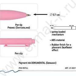 Ручка шар авт SoftClick.Creative синяя 0,7мм | Фото 3