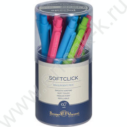 Ручка шар авт SoftClick.Special синяя 0,7мм /4цв.корпуса | Фото 4