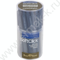 Ручка шар авт SoftClick.Original синяя 0,7мм /3цв.корпуса | Фото 5