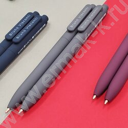 Ручка шар авт SoftClick.Original синяя 0,7мм /3цв.корпуса | Фото 6