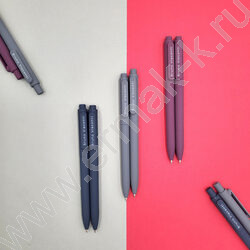 Ручка шар авт SoftClick.Original синяя 0,7мм /3цв.корпуса | Фото 7