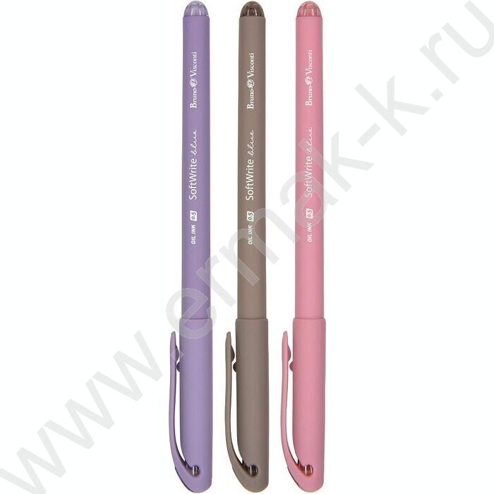 Ручка шар на масл.основе 0,5мм синяя SoftWrite Rio/5цв.корпуса | Фото 2