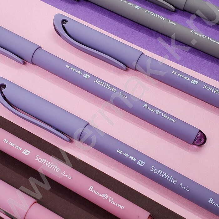 Ручка шар на масл.основе 0,5мм синяя SoftWrite Rio/5цв.корпуса | Фото 8