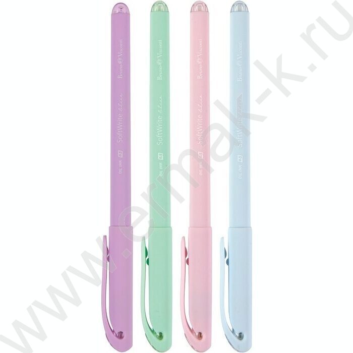 Ручка шар на масл.основе 0,5мм синяя SoftWrite Zefir/4цв.корпуса | Фото 2