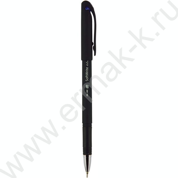 Ручка шар на масл.основе 0,5мм синяя SoftWrite.Black | Фото 1