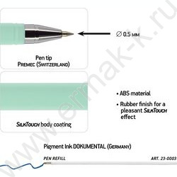 Ручка шар SlimWrite Zefir синяя 0,5мм /4цв.корпуса | Фото 3