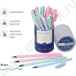 Ручка шар SlimWrite Zefir синяя 0,5мм /4цв.корпуса | Фото 4