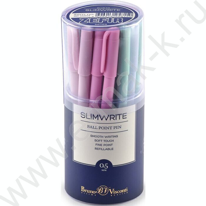Ручка шар SlimWrite Zefir синяя 0,5мм /4цв.корпуса | Фото 5
