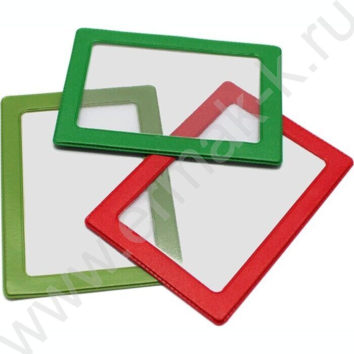 Карман д/проездных документов с рамкой 75*105, ПВХ, цветн.ассорти | Фото 1