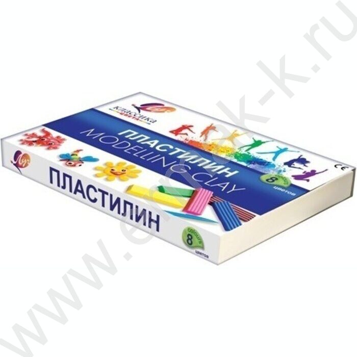 Пластилин   8цв 160г Классика+стек | Фото 3