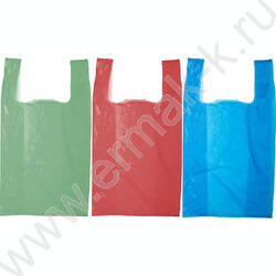 Пакет-майка ПНД 25+12*45 10мкр цветной | Фото 1