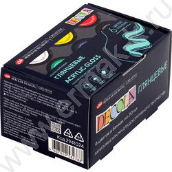 Краски акриловые  6цв 20мл Декола глянцевые | Фото 1