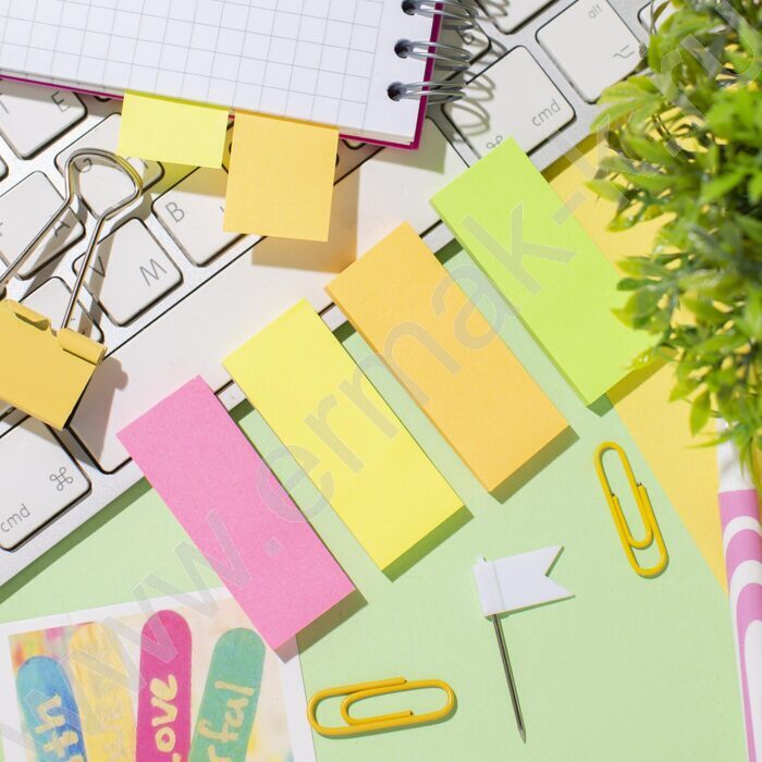 Набор самокл. этикеток-закладок 50*20мм/50л*4цв | Фото 3