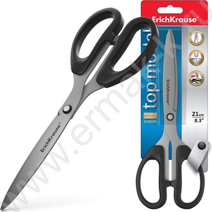 Ножницы 21см Top Model /черные /европодвес | Фото 2