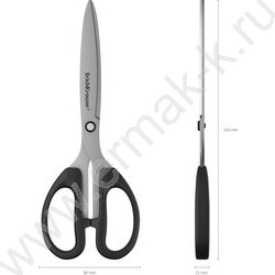 Ножницы 21см Top Model /черные /европодвес | Фото 4