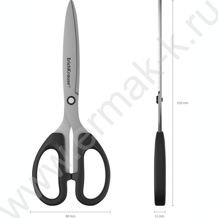 Ножницы 21см Top Model /черные /европодвес | Фото 4