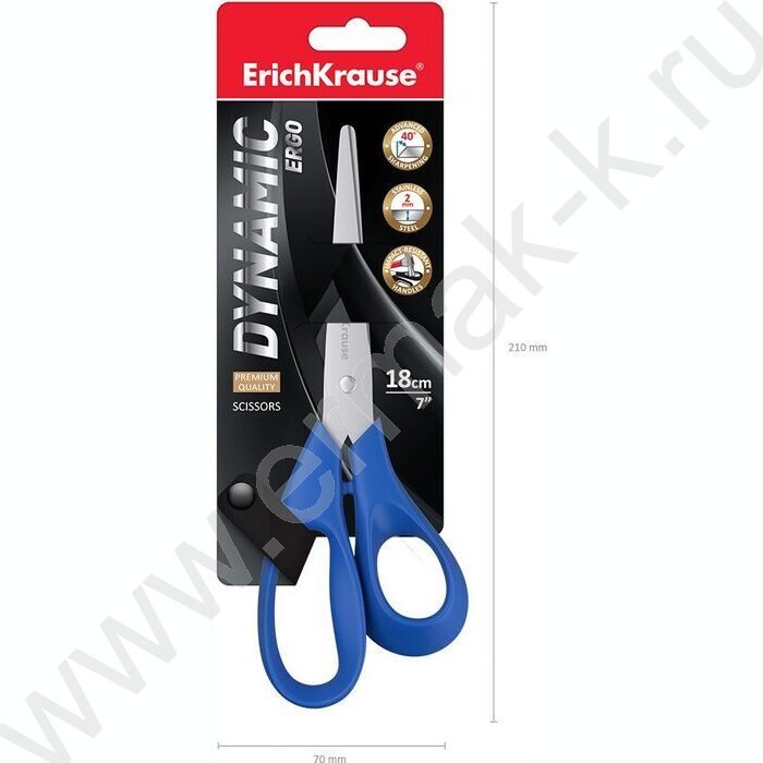 Ножницы 18см Dynamic /ассорти /европодвес | Фото 6