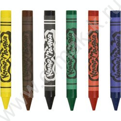 Мелки восковые  6цв Каляка-Маляка /толстые/ | Фото 2